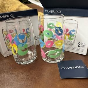 Cambridge cocktail glass set